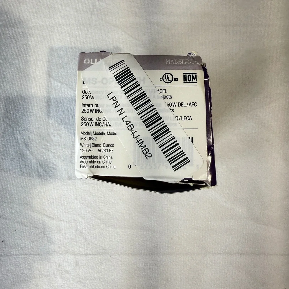 Lutron Maestro MS OPS2 White Occupancy Sensor‎ with Switch 120V